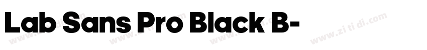 Lab Sans Pro Black B字体转换 Lab Sans Pro Black B字体转换